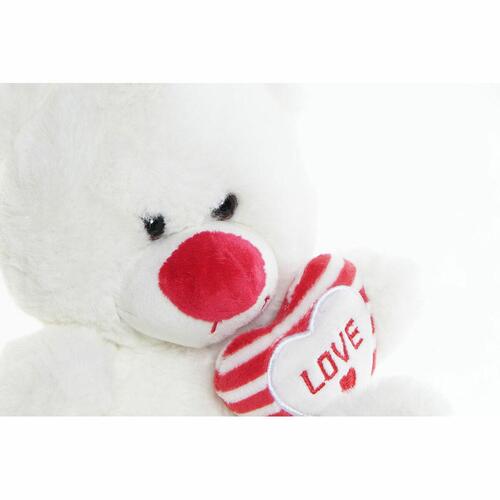 Bamse Hvid Rød Plastik Børns 17,5 x 15 x 20 cm