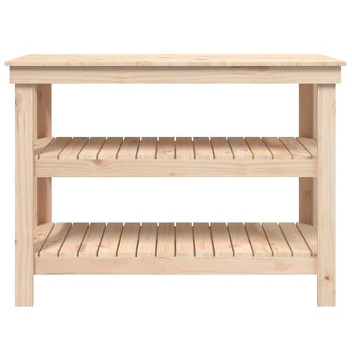Arbejdsbord 110,5x50x80 cm massivt fyrretræ