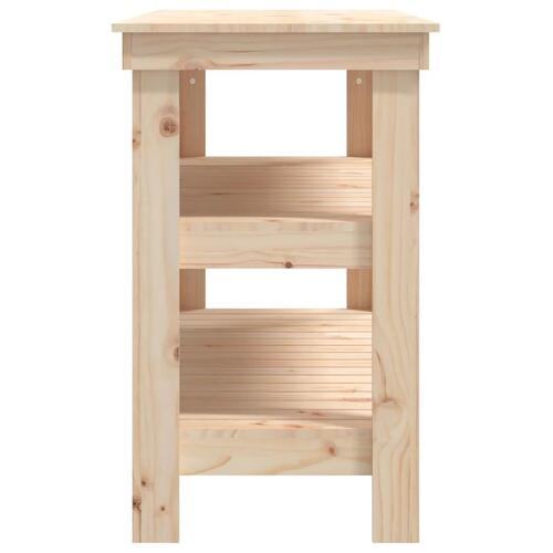 Arbejdsbord 110,5x50x80 cm massivt fyrretræ