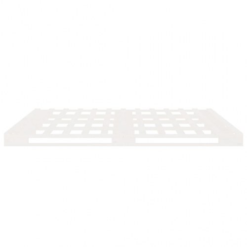 Sengeramme uden madras 140x200 cm massivt fyrretræ hvid