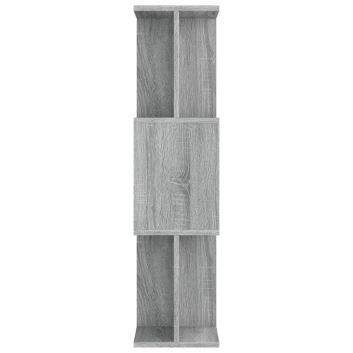 Bogreol/rumdeler 80x24x96 cm konstrueret træ grå sonoma-eg