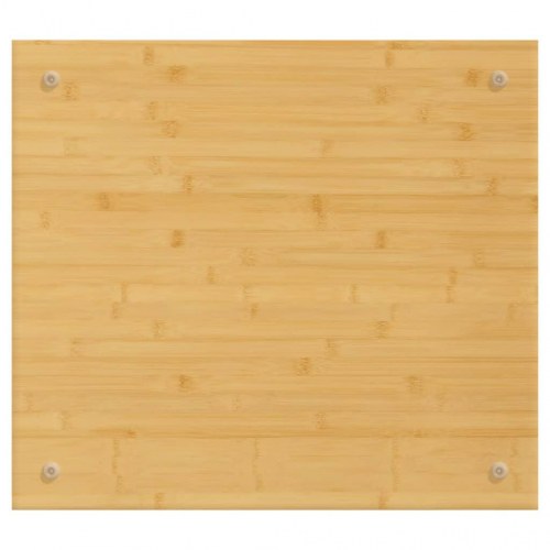 Kogepladelåg i bambus 50 × 56 × 1,5 cm - kogepladedæksel/skærebræt