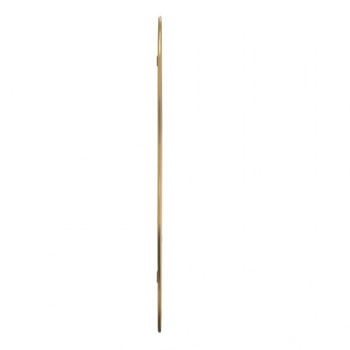 Vægspejl 90×40 cm - organisk form, guldfarvet ramme