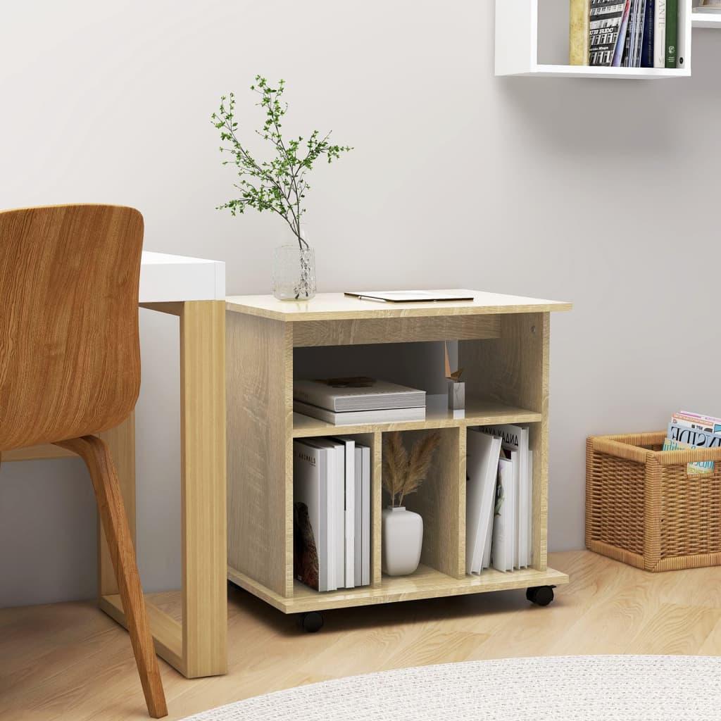 Skab Med Hjul 60x45x60 Konstrueret Træ Sonoma