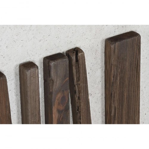Vægkunst i fyrretræ - genbrugt træ, 42,5 × 4 × 62,5 cm / 44 × 6 × 64 cm