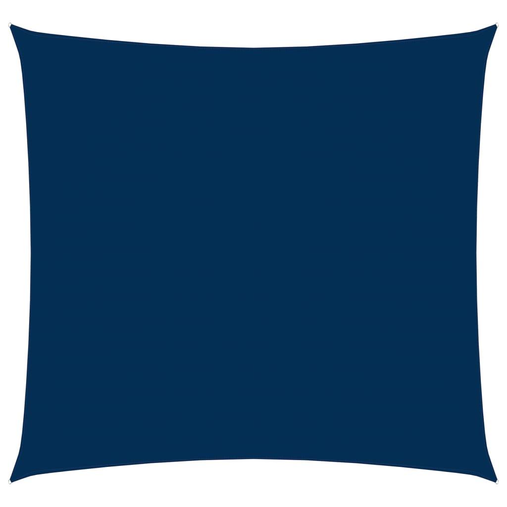 Solsejl 5x5 m firkantet oxfordstof blå billede
