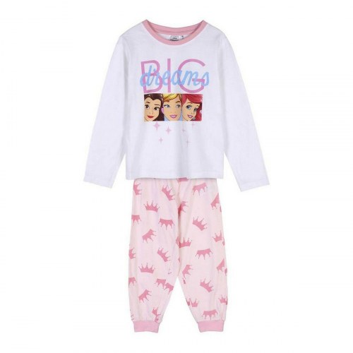 Disney Princess pyjamas til piger - hvid, 4 år, 100% bomuld