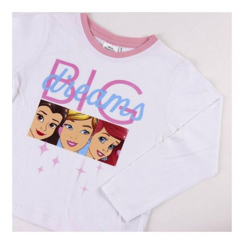 Disney Princess pyjamas til piger - hvid, 4 år, 100% bomuld