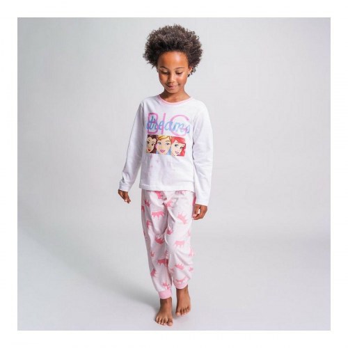 Disney Princess pyjamas til piger - hvid, 4 år, 100% bomuld