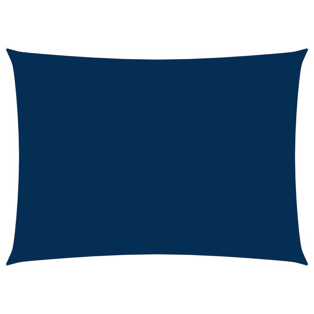 Solsejl 2x4 m rektangulær oxfordstof blå