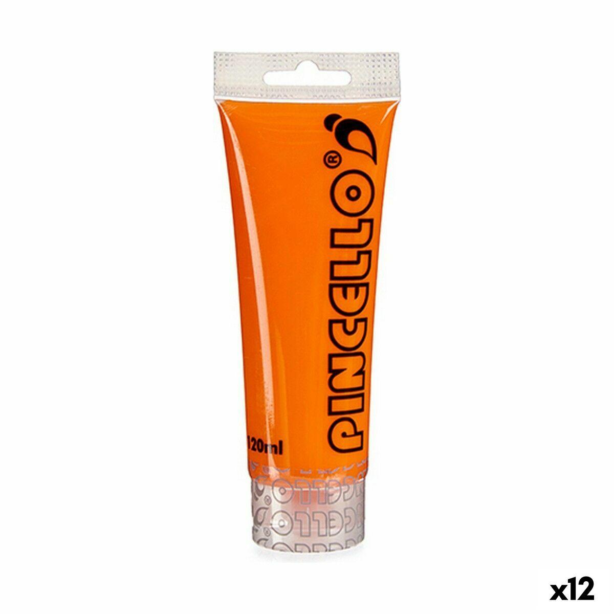 Akrylmaling - Orange 120 ml (12 stk.)