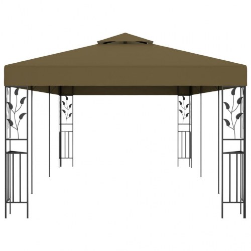 Pavillon 6x3 m 180 g/m² gråbrun
