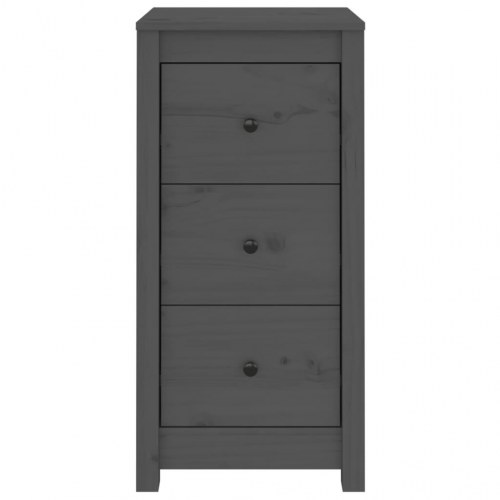 Skænke 2 stk. - 40×35×80 cm i massivt fyrretræ, grå