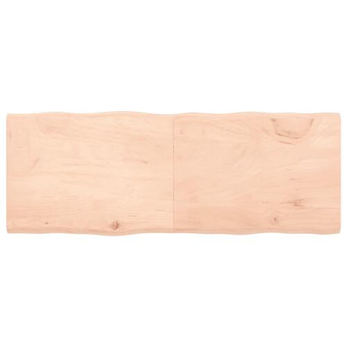 Bordplade 160x60x(2-4)cm naturlig kant ubehandlet massivt træ