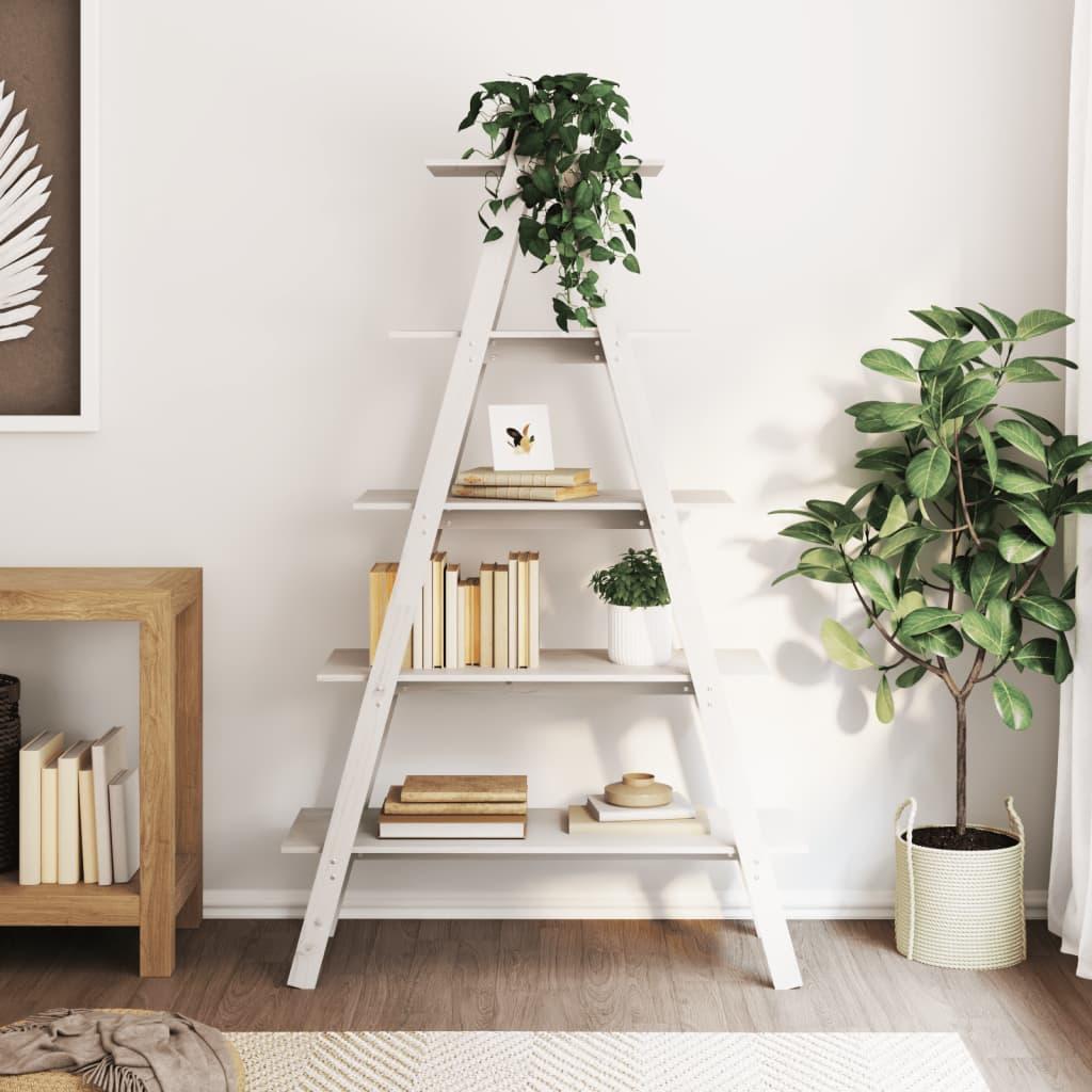 A Formet Reol Med 5 Hylder 110x40x180 5 Cm Massivt Fyrretræ