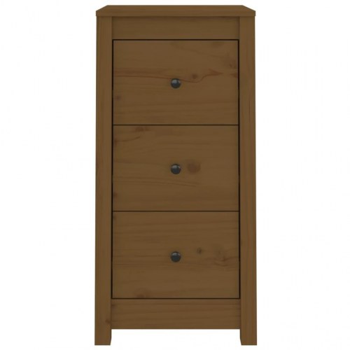 Skænke 2 stk. i massivt fyrretræ - 40×35×80 cm, gyldenbrun