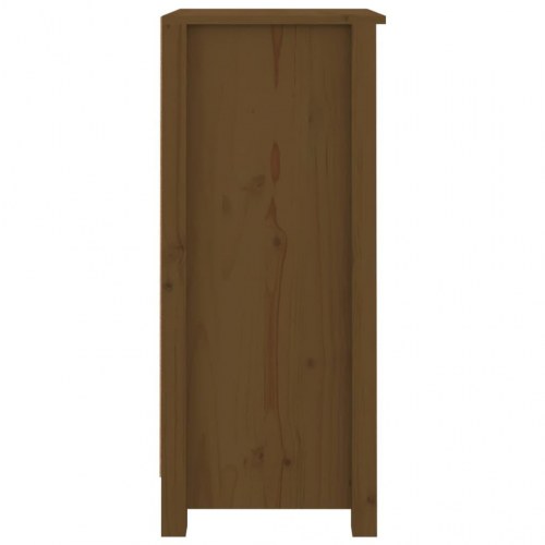 Skænke 2 stk. i massivt fyrretræ - 40×35×80 cm, gyldenbrun