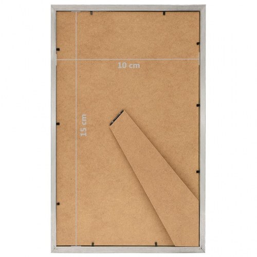 Billedrammer 3 stk. til bord 10x15 cm MDF sølvfarvet