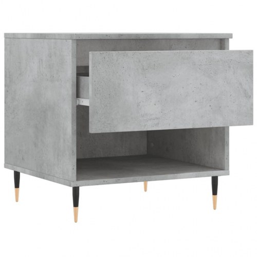 Sofaborde 2 stk. 50x46x50 cm konstrueret træ betongrå