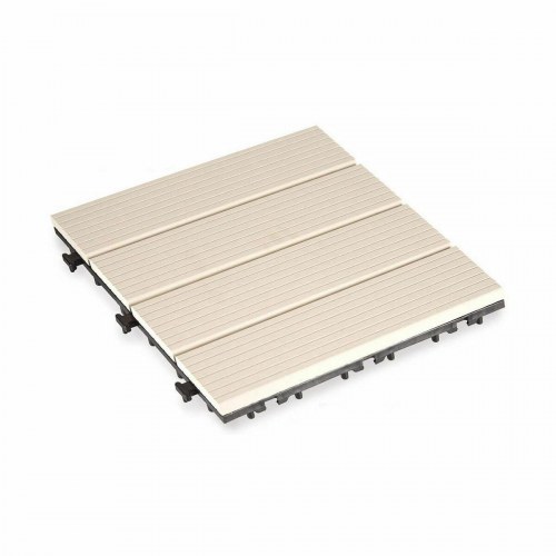 Havefliser Ibergarden beige træ-look komposit 30 × 30 cm (6 stk)