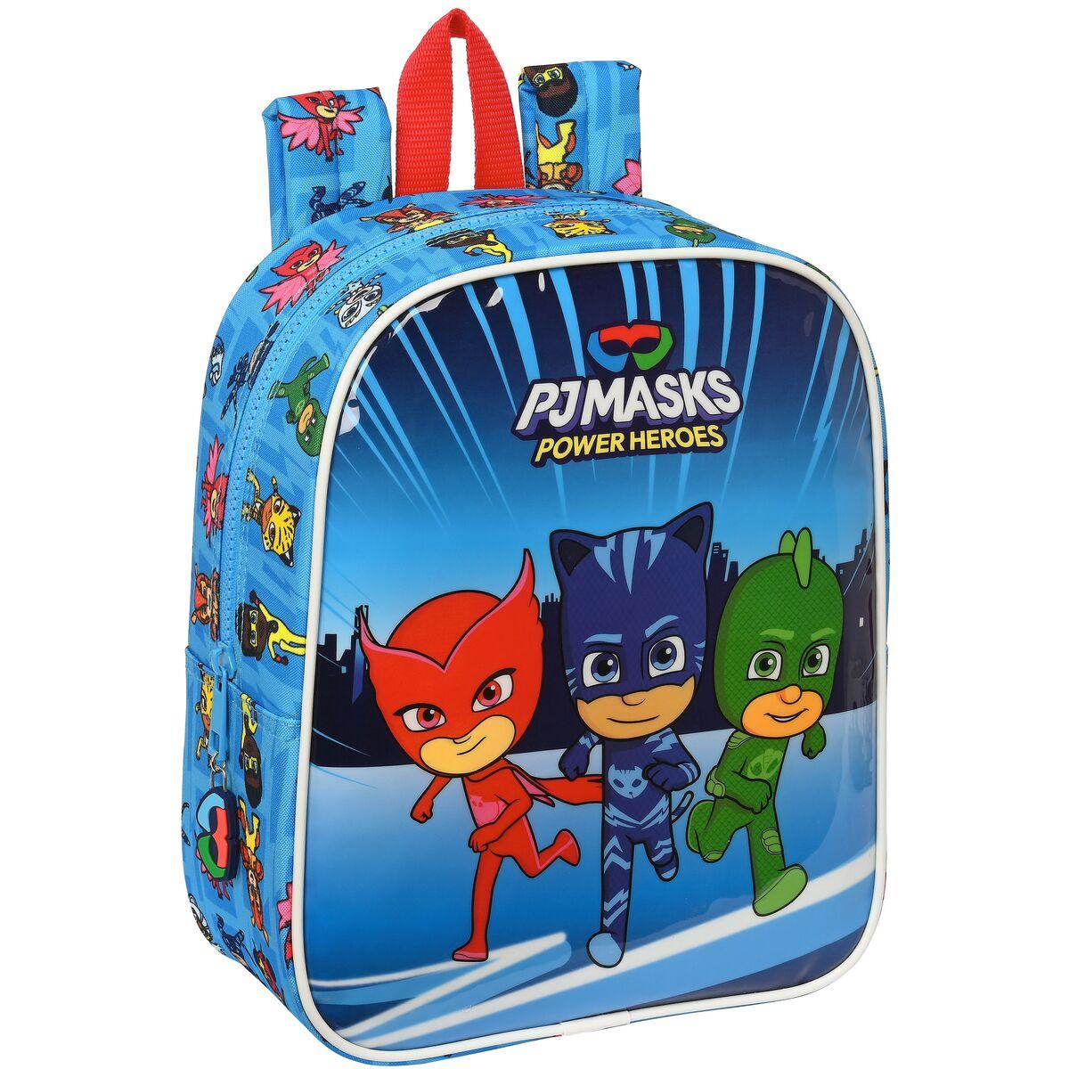 PJ Masks skoletaske - Blå, 22 × 27 × 10 cm