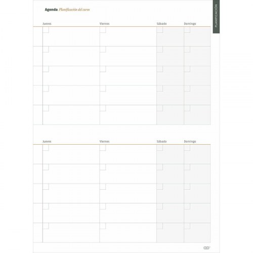 Kalender Additio Global undervisning 24 × 32 cm - ugeoversigt