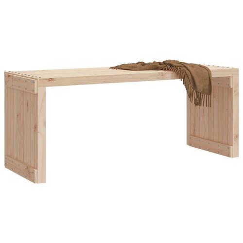 Havebænk 212,5x40,5x45 cm udvideligt design massivt fyrretræ