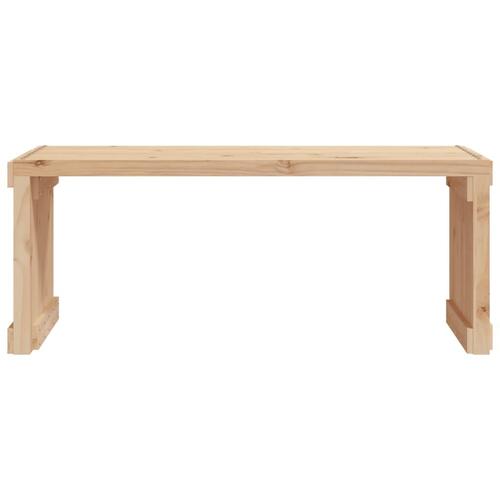 Havebænk 212,5x40,5x45 cm udvideligt design massivt fyrretræ