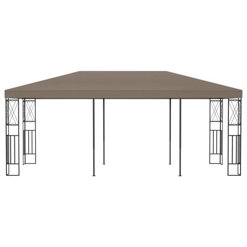 Pavillon 6x3 m stof gråbrun