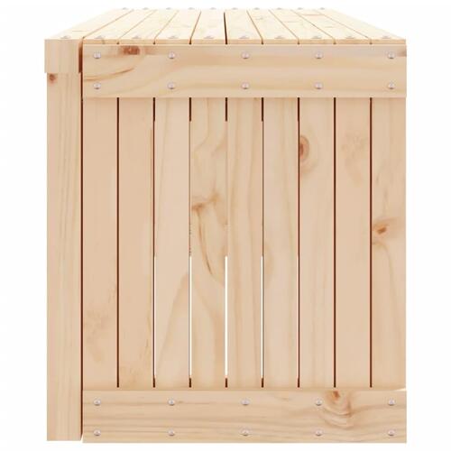 Havebænk 212,5x40,5x45 cm udvideligt design massivt fyrretræ