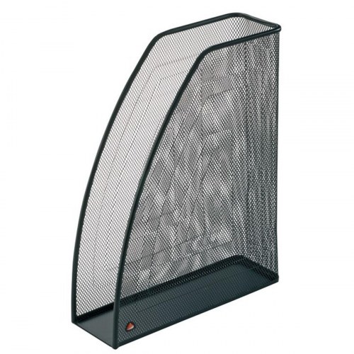 Archivo 2000 tidsskriftholder i metalnet, sort - A4 (25,5 × 8,5 × 32,5 cm)