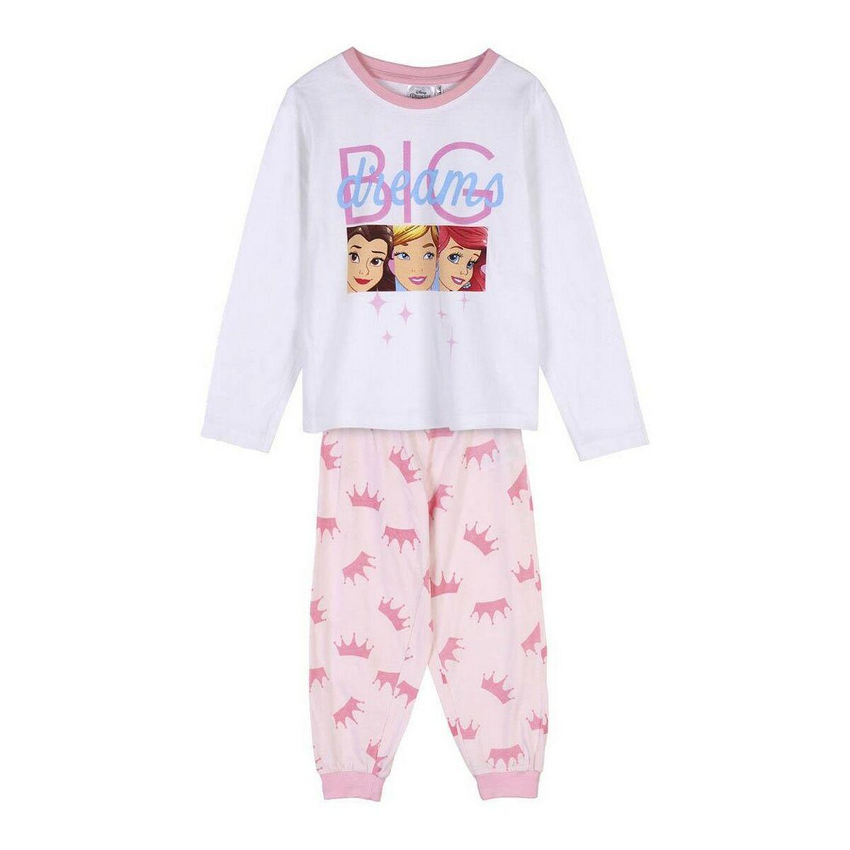 Disney Princess Pyjamas Til Piger Hvid 5 år