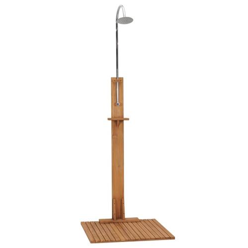 Havebruser 75x75x210 cm massivt teaktræ
