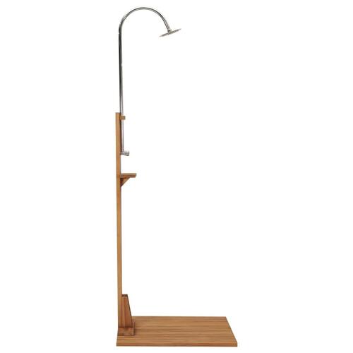 Havebruser 75x75x210 cm massivt teaktræ
