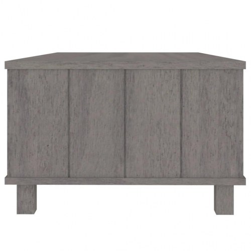 Sofabord HAMAR 100×55×35 cm i massivt fyrretræ - lysegrå
