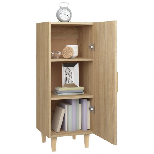 Skænk 34,5×34×90 cm - konstrueret træ i sonoma-eg