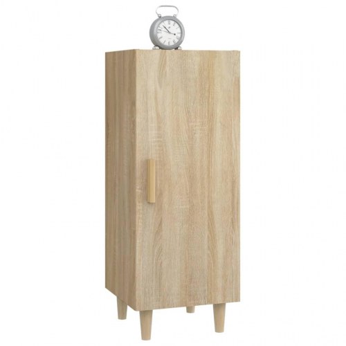 Skænk 34,5×34×90 cm - konstrueret træ i sonoma-eg