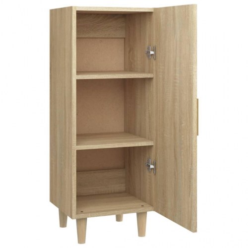 Skænk 34,5×34×90 cm - konstrueret træ i sonoma-eg