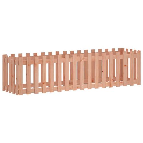 Højbed med stakitdesign 200x50x50 cm massivt douglasgran