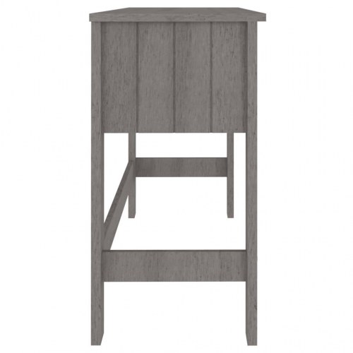 Skrivebord HAMAR 110×40×75 cm i massivt fyrretræ - lysegrå