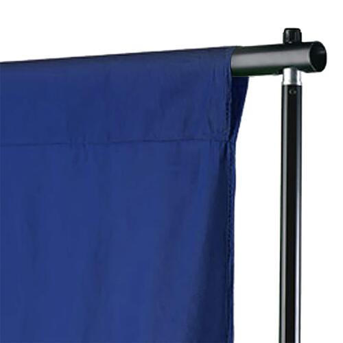 Fotobaggrund uden stativ 300x300 cm bomuld chroma key blå