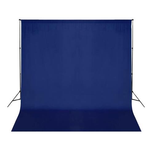 Fotobaggrund uden stativ 300x300 cm bomuld chroma key blå
