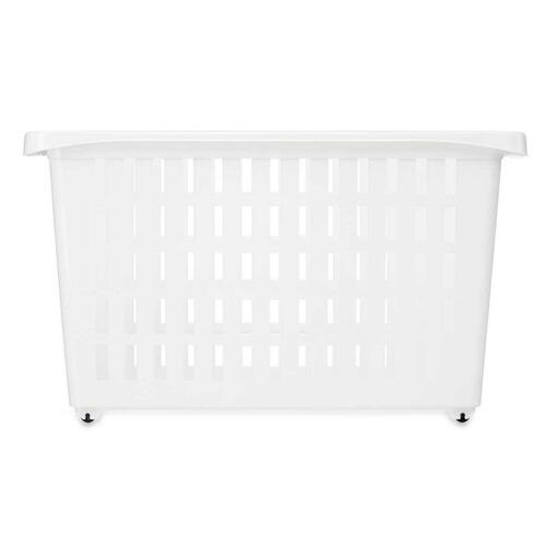 Multibrug kurv Med hjul Hvid Plastik 17,5 x 26 x 46 cm (12 enheder)