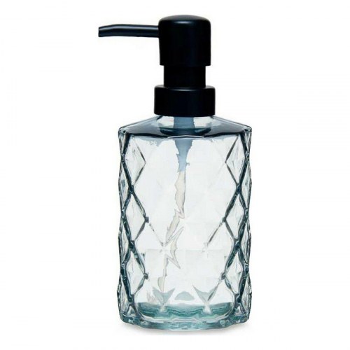 Sæbedispenser - Berilo Sort, krystal-look plastik, diamant - 410 ml (12 stk)