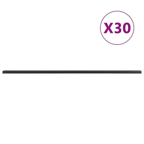 Stolper til havehegn 30 stk. 200 cm stål grå