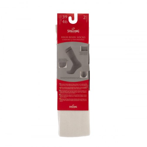 Spalding C34017 Crew sokker - hvid (43-46)