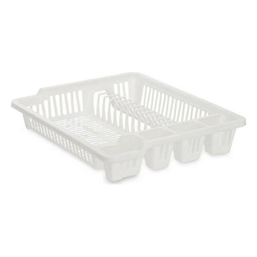 Opvaskestativ til køkkenvask 46 x 8 x 37,5 cm Hvid Plastik (12 enheder)