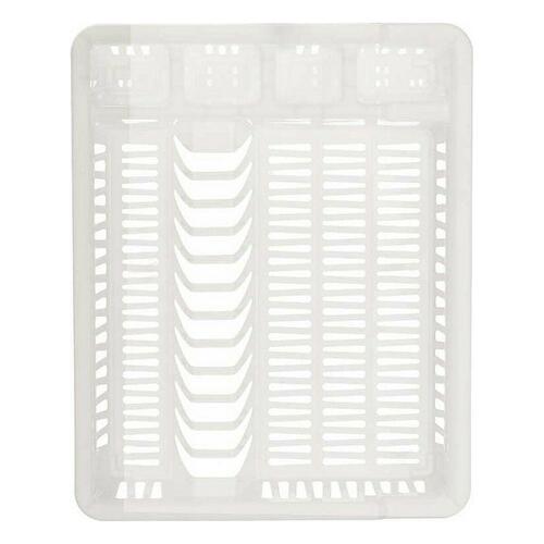 Opvaskestativ til køkkenvask 46 x 8 x 37,5 cm Hvid Plastik (12 enheder)