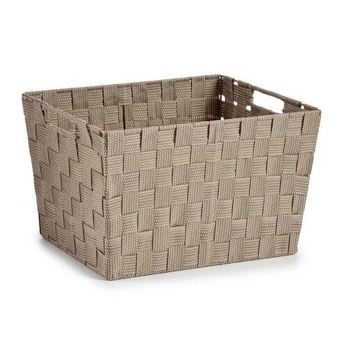 Vasketøjskurv Beige Klæde 10 L 25 x 20 x 35,5 cm (12 enheder)
