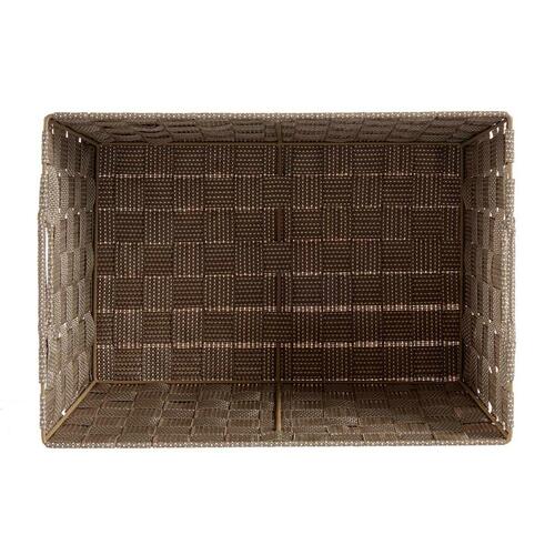Vasketøjskurv Beige Klæde 10 L 25 x 20 x 35,5 cm (12 enheder)